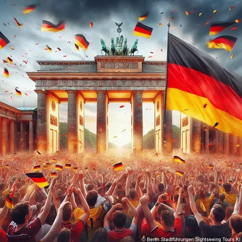 Fan zone at Brandenburg Gate